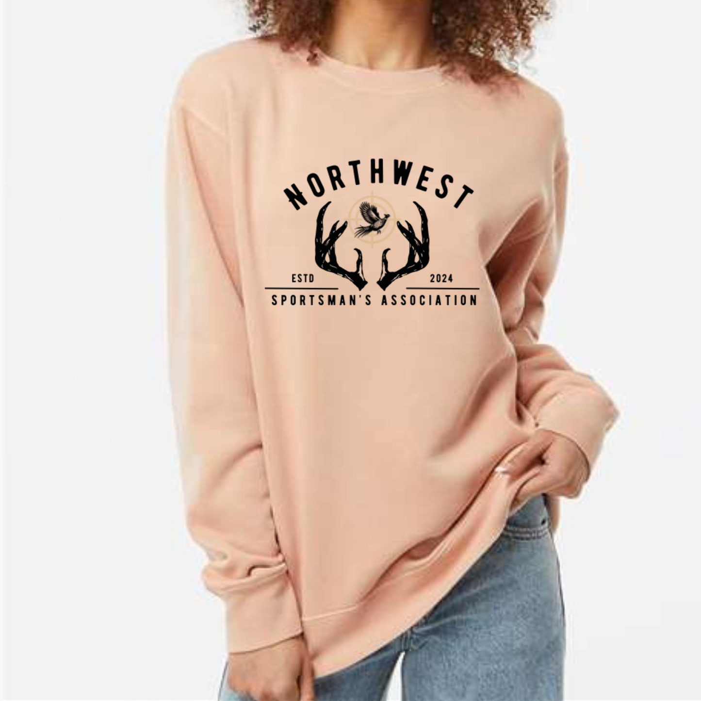 NWSA Crewneck- Pigment Dusty Pink